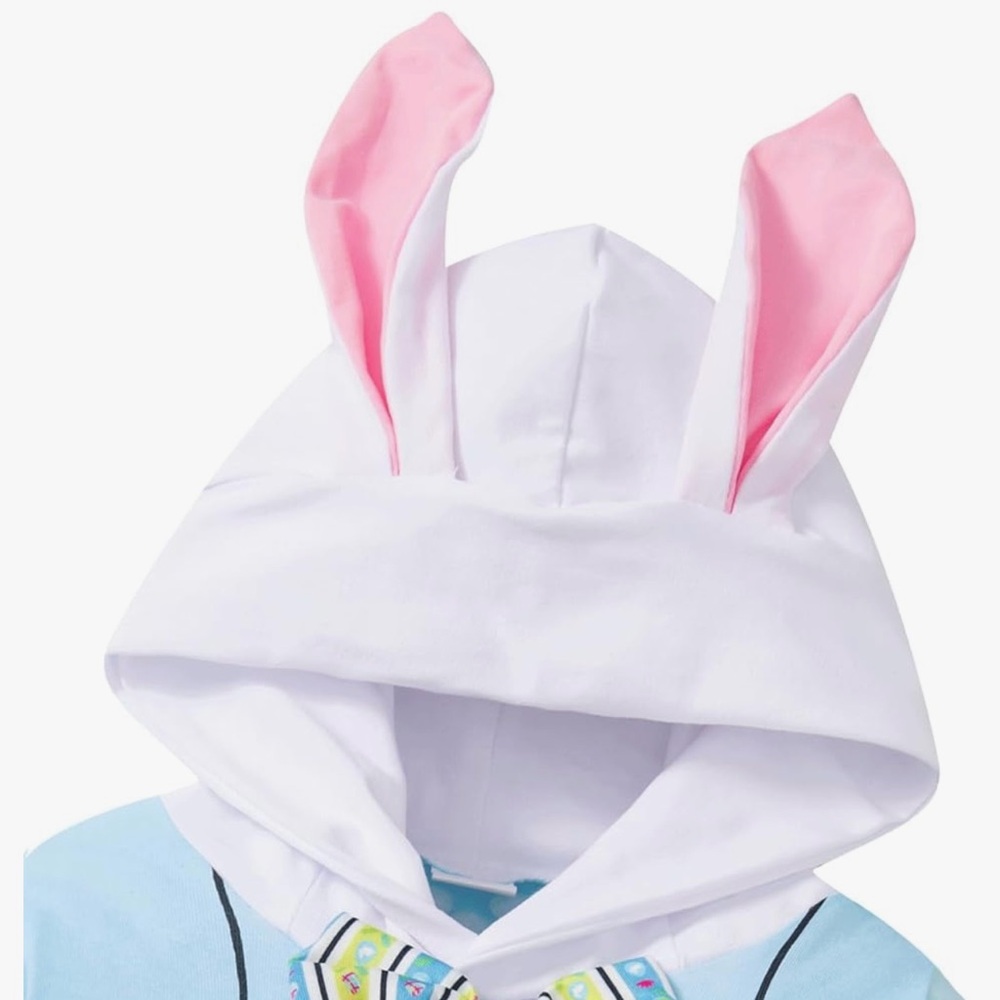 Baby Easter bunny romper - Picture 3 of 6